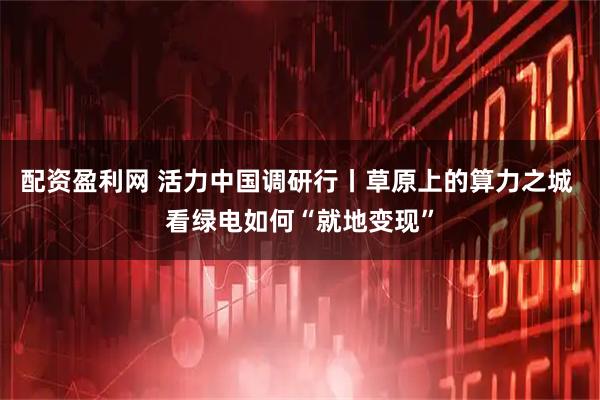 配资盈利网 活力中国调研行丨草原上的算力之城 看绿电如何“就地变现”